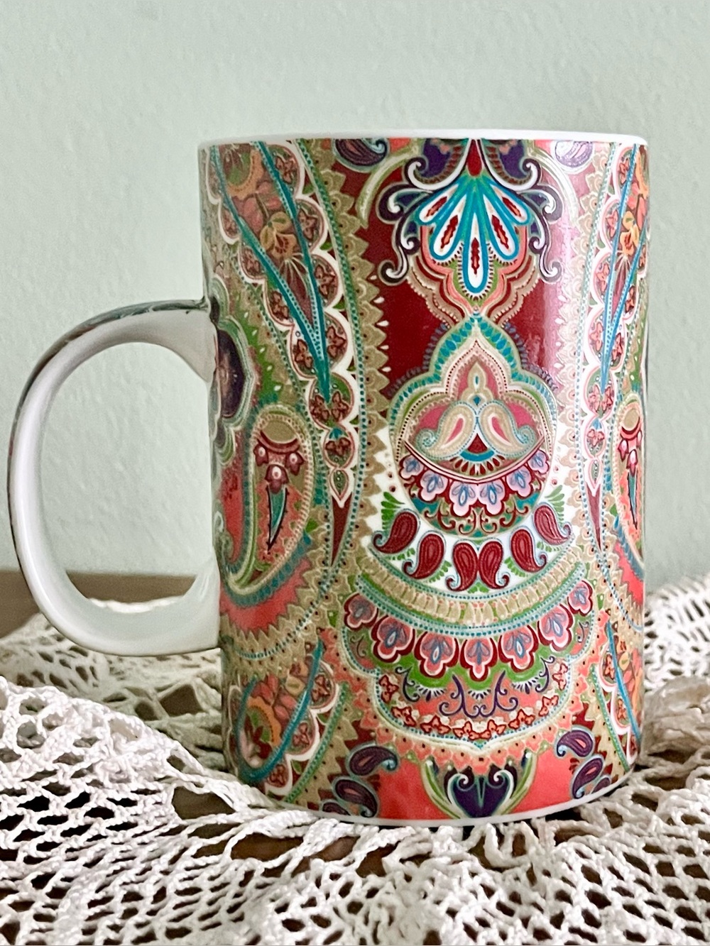 Vibrant Multicolor Paisley Mug World Market